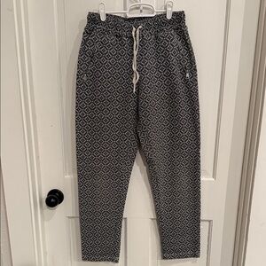 Nostalgia Black and White Patterned Joggers